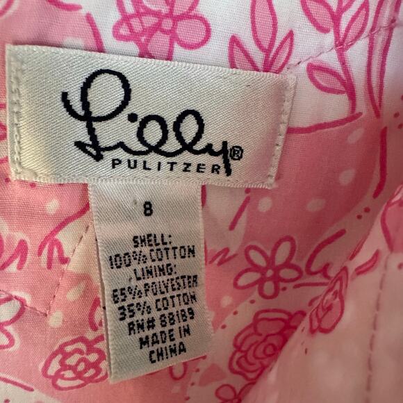 Lilly Pulitzer Top Sleeveless White Label Run for the Roses Rhino Derby Size 8 - Picture 7 of 7